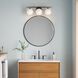 Kimorra 3 Light 23.88 inch Matte Black Vanity Light Wall Light
